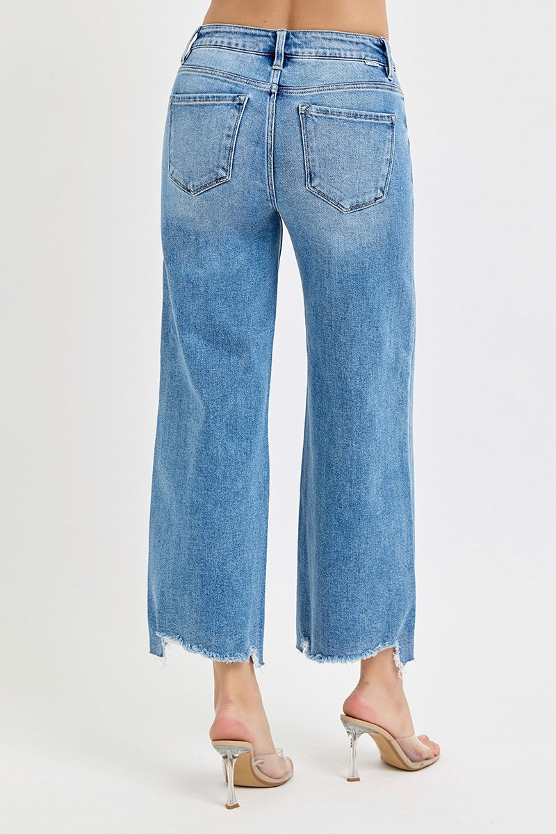 Risen Jeans Women's Jeans Risen Jeans High Rise Crop Wide Jeans