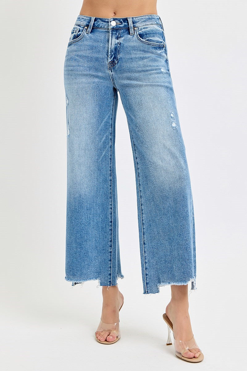 Risen Jeans Women's Jeans Risen Jeans High Rise Crop Wide Jeans