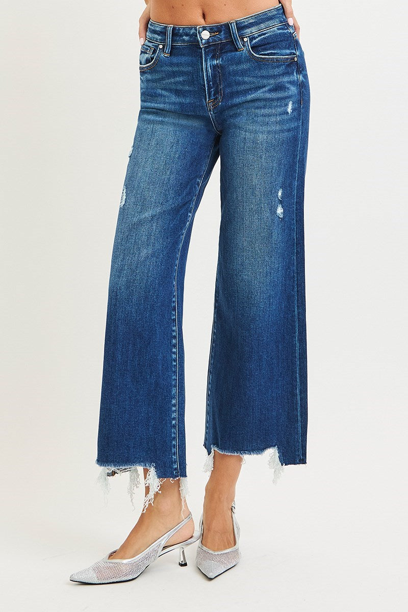 Risen Jeans Women's Jeans Risen Jeans High Rise Crop Wide Leg Jeans