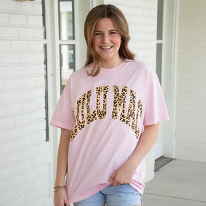 Lulu Mac Leopard Print Logo Tee