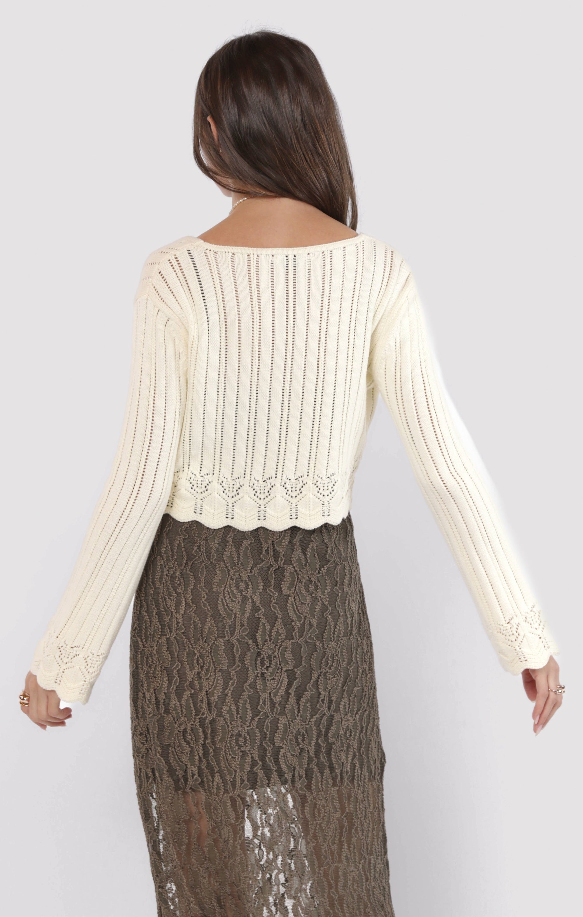 SADIE AND SAGE Women's Cardigans Sadie and Sage Chamomile Front Tie Cardigan