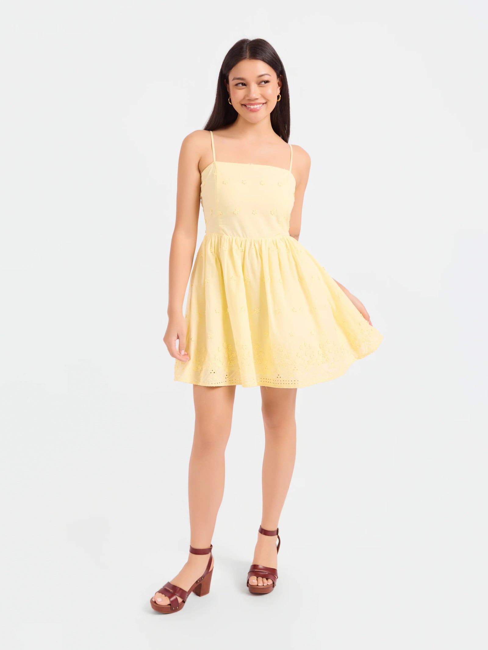 SADIE AND SAGE Women's Dresses Beachglass Embroidered Mini Dress