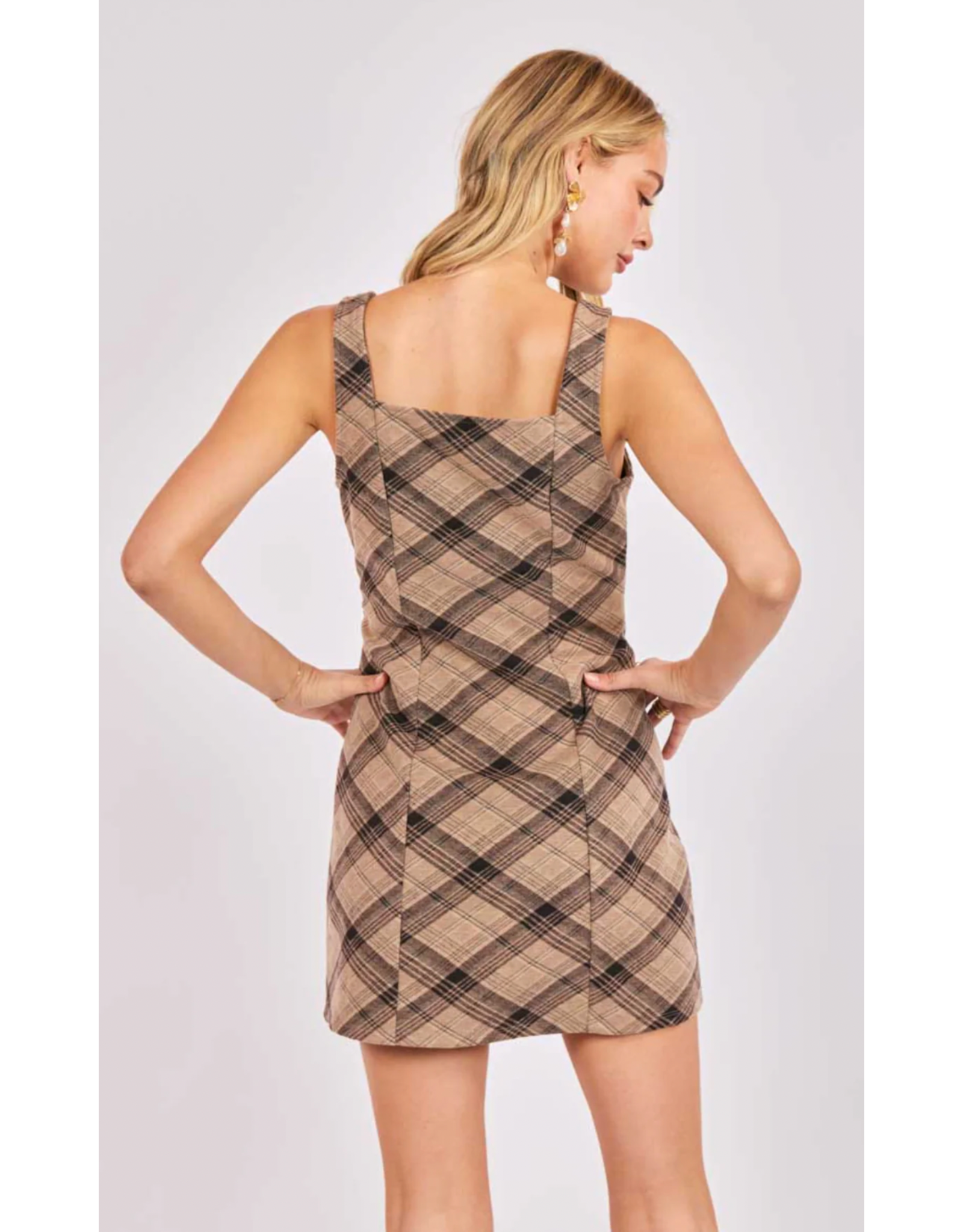 SADIE AND SAGE Women's Dresses Sadie & Sage Soho Commute Plaid Mini Dress