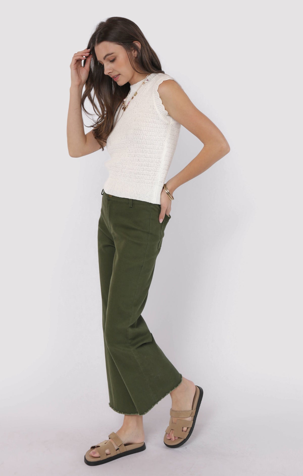 SADIE AND SAGE Women's Pants Sadie and Sage Clear Eyes Wide Leg Denim Pants