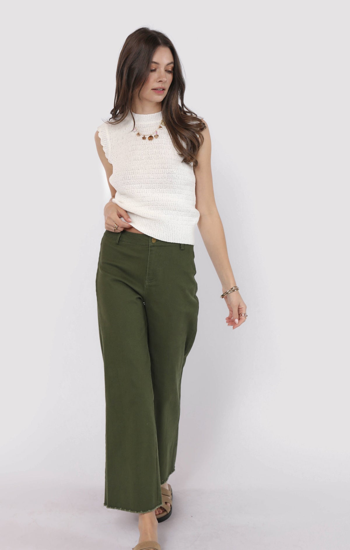 SADIE AND SAGE Women's Pants Sadie and Sage Clear Eyes Wide Leg Denim Pants