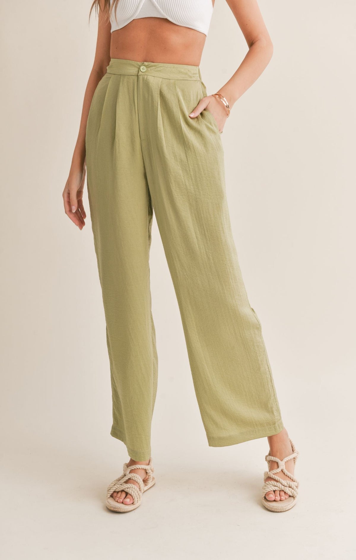 SADIE AND SAGE Women's Pants Sadie And Sage Juicy Pleated Pants || David's Clothing
