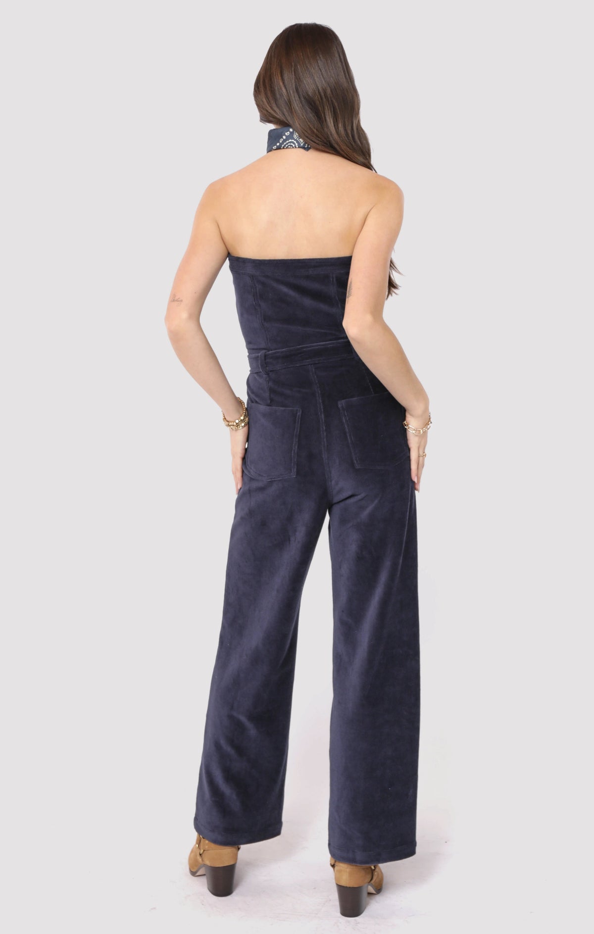 SADIE AND SAGE Women's Pants Sadie and Sage Morrison Strapless Belted Jumpsuit