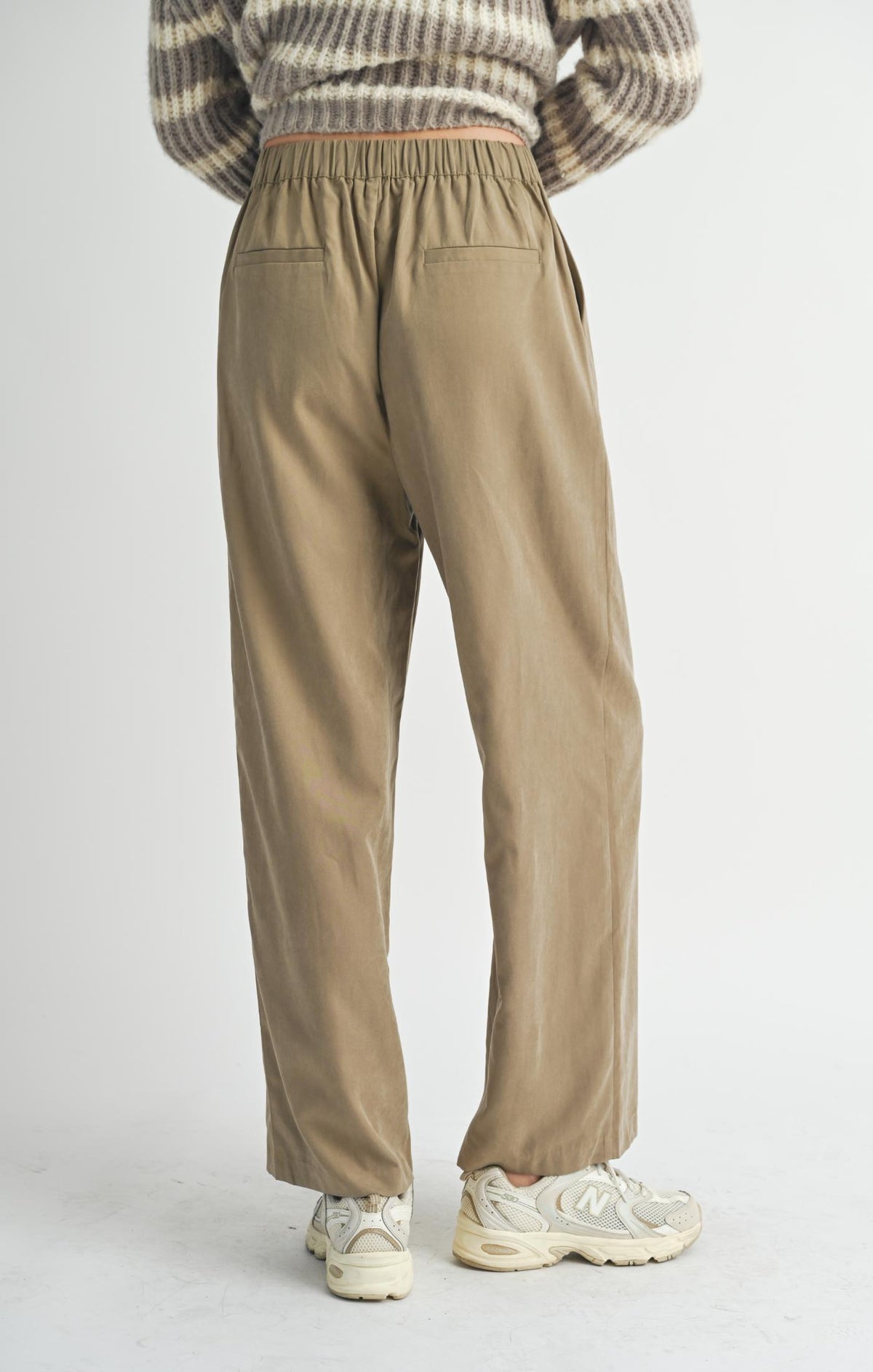 SADIE AND SAGE Women's Pants Sadie and Sage Olive Groves Front Pleat Trousers || David's Clothing