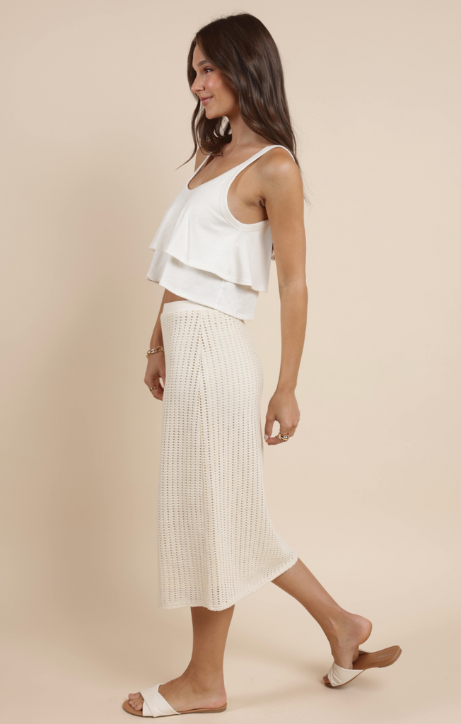 SADIE AND SAGE Women's Skirts Sadie And Sage Cheese Board Midi Skirt || David's Clothing