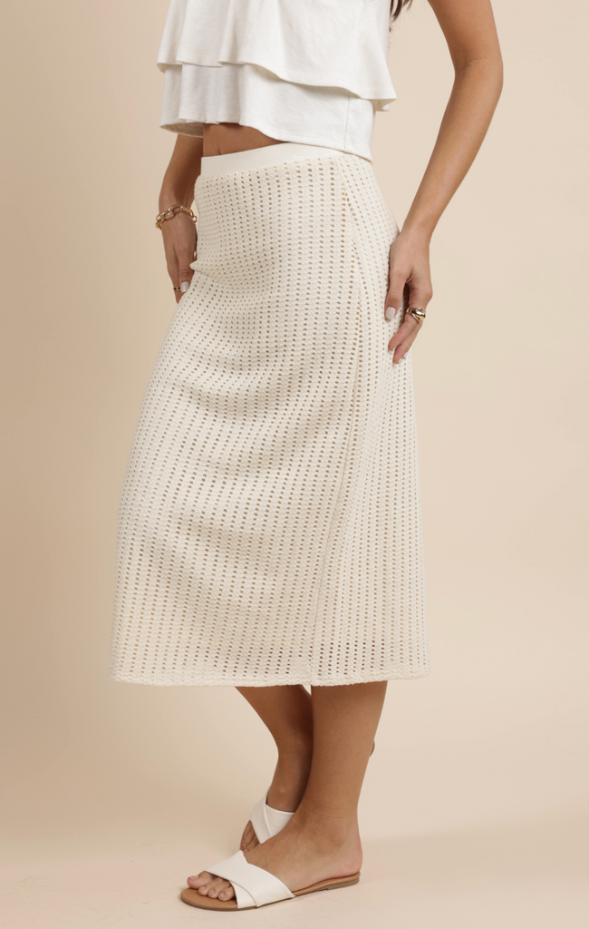 SADIE AND SAGE Women's Skirts Sadie And Sage Cheese Board Midi Skirt || David's Clothing