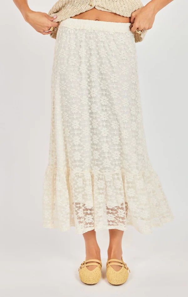 SADIE AND SAGE Women's Skirts Sadie and Sage Letters Midi Skirt