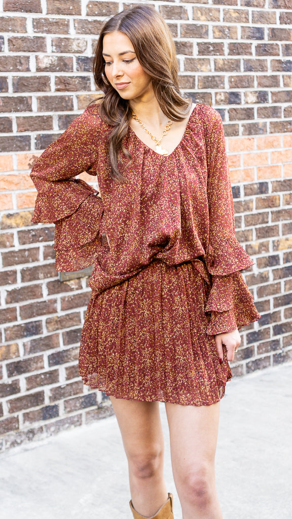 SADIE AND SAGE Women's Top Sadie and Sage Candlelight Ruffle Sleeve Blouse