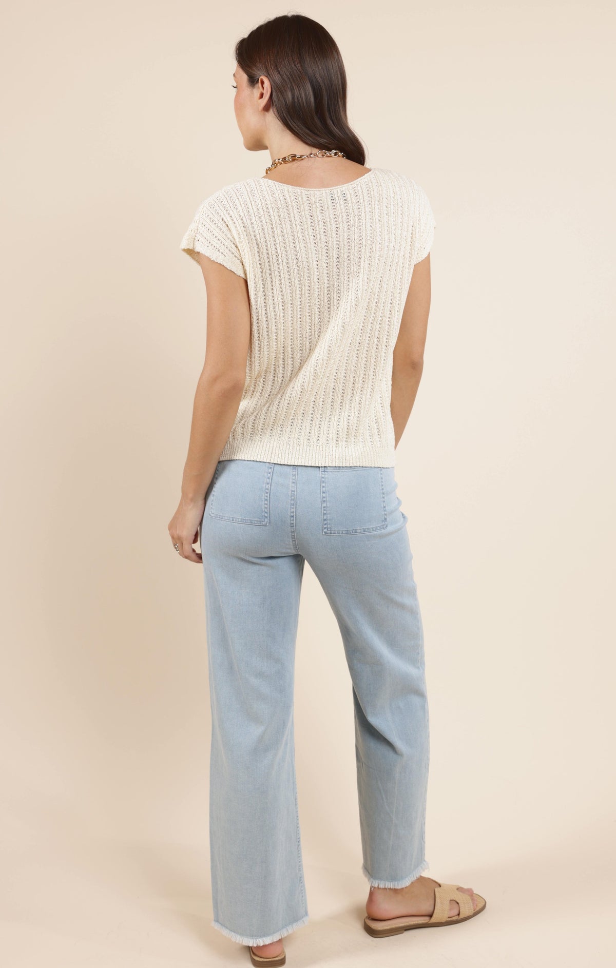 SADIE AND SAGE Women's Top Sadie And Sage Jolie S/Slv Sweater || David's Clothing