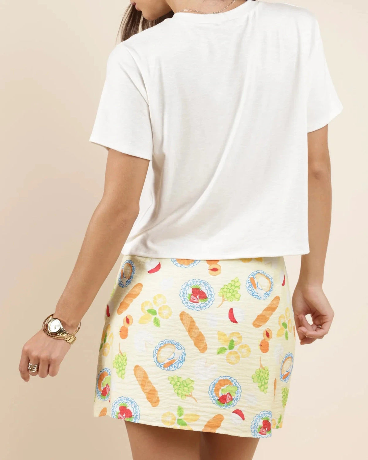 SADIE AND SAGE Women's Top Sadie and Sage Quick Reads SS Tee- White || David's Clothing