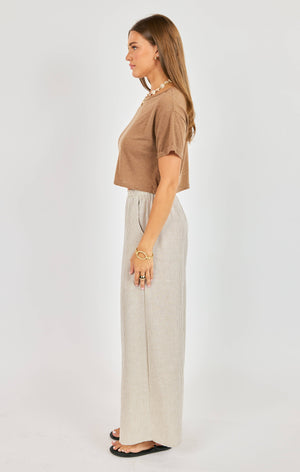 SADIE AND SAGE Women's Top Sadie and Sage Sand Toys Cropped Tee