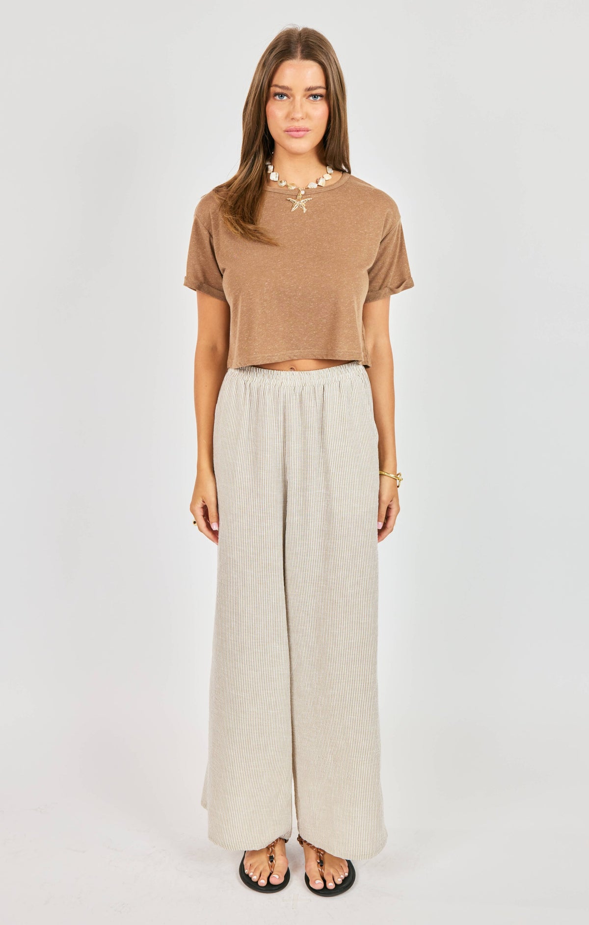 SADIE AND SAGE Women's Top Sadie and Sage Sand Toys Cropped Tee