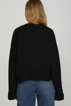 SHE AND SKY Women's Sweaters Long Sleeve Button Down Knit Sweater Cardigan