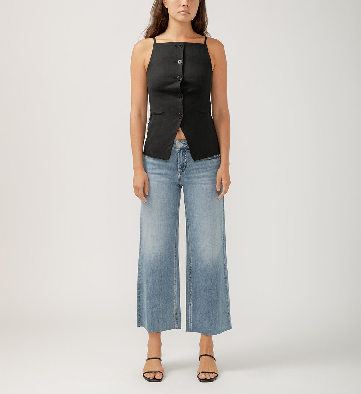 SILVER JEANS CO. Women's Jeans Silver Jeans Suki Mid Rise Wide Leg Luxe Stretch Jeans