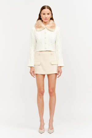 SOFIE THE LABEL Women's Cardigans Angie Fur Cardigan