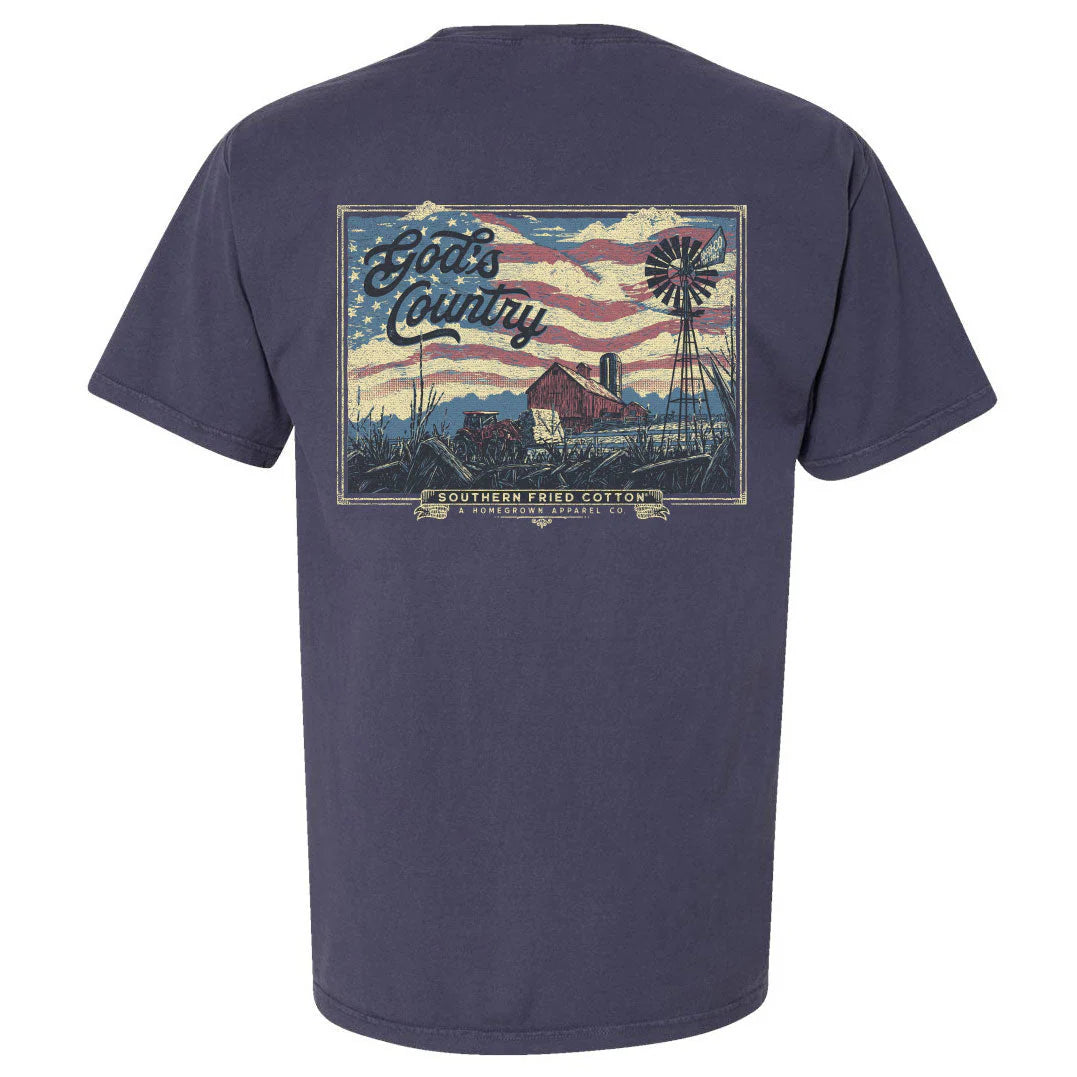 SOUTHERN FRIED COTTON Men's Tees Southern Fried Cotton God's Country Tee || David's Clothing