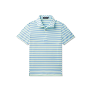 SOUTHERN MARSH COLLECTION Boys Top Southern Marsh Youth Bermuda Performance Polo - Grayton Stripe