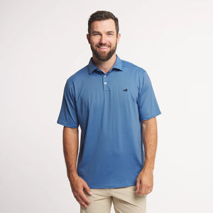 SOUTHERN MARSH COLLECTION Men's Polo Southern Marsh Bermuda Performance Polo - Meadowood Stripe