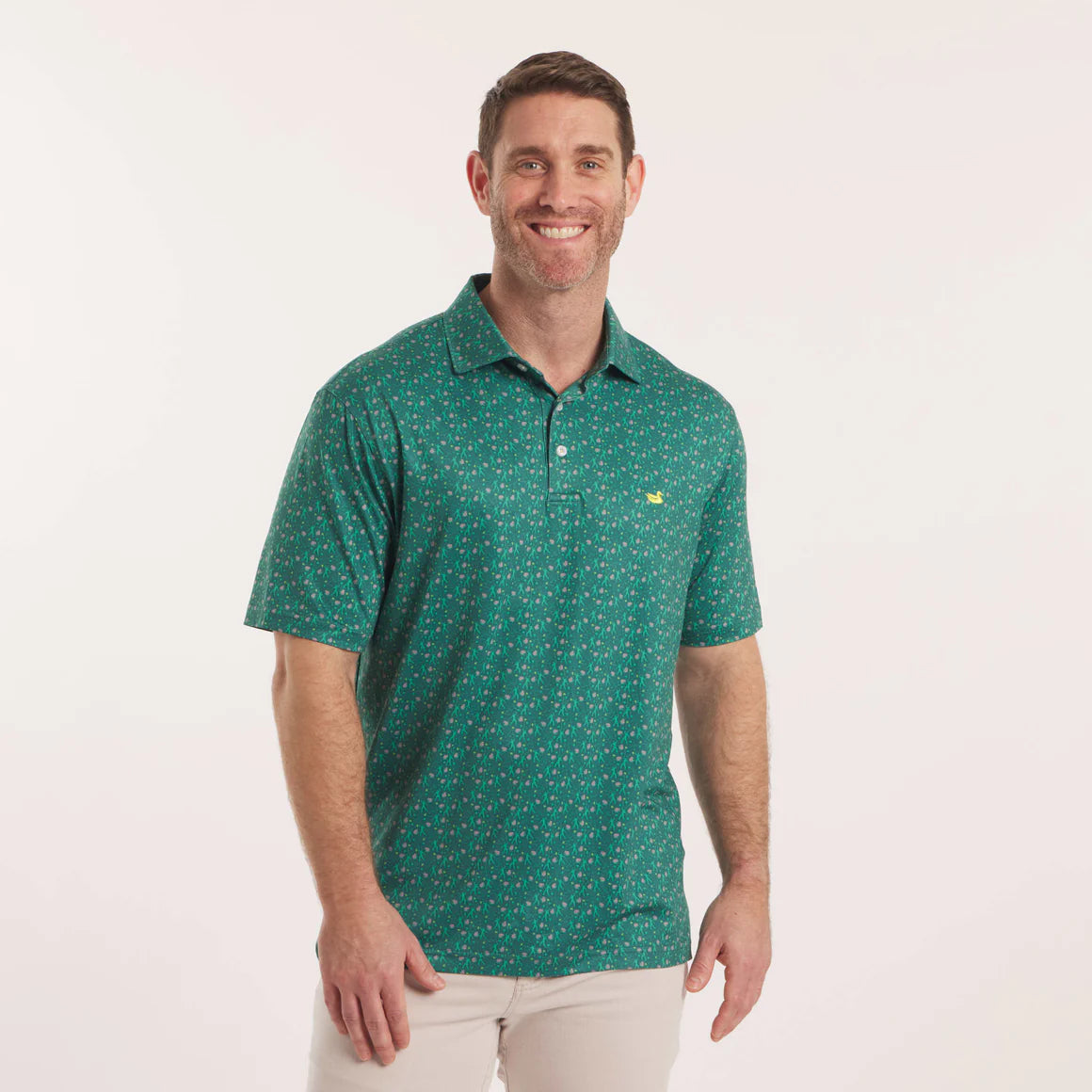 SOUTHERN MARSH COLLECTION Men's Polo CHAMPIONS GREEN / S Southern Marsh Flyline Performance Polo - Sunday Success PFTWCGR