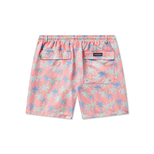 SOUTHERN MARSH COLLECTION Men's Shorts Southern Marsh Harbor Swim Trunk - Neon Palms || David's Clothing