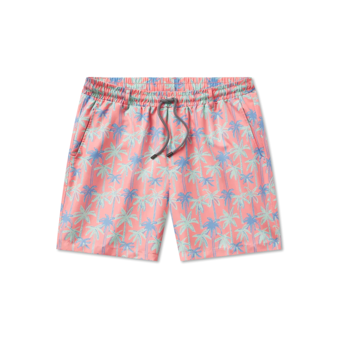 SOUTHERN MARSH COLLECTION Men's Shorts Southern Marsh Harbor Swim Trunk - Neon Palms || David's Clothing