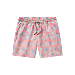 SOUTHERN MARSH COLLECTION Men's Shorts Southern Marsh Harbor Swim Trunk - Neon Palms || David's Clothing