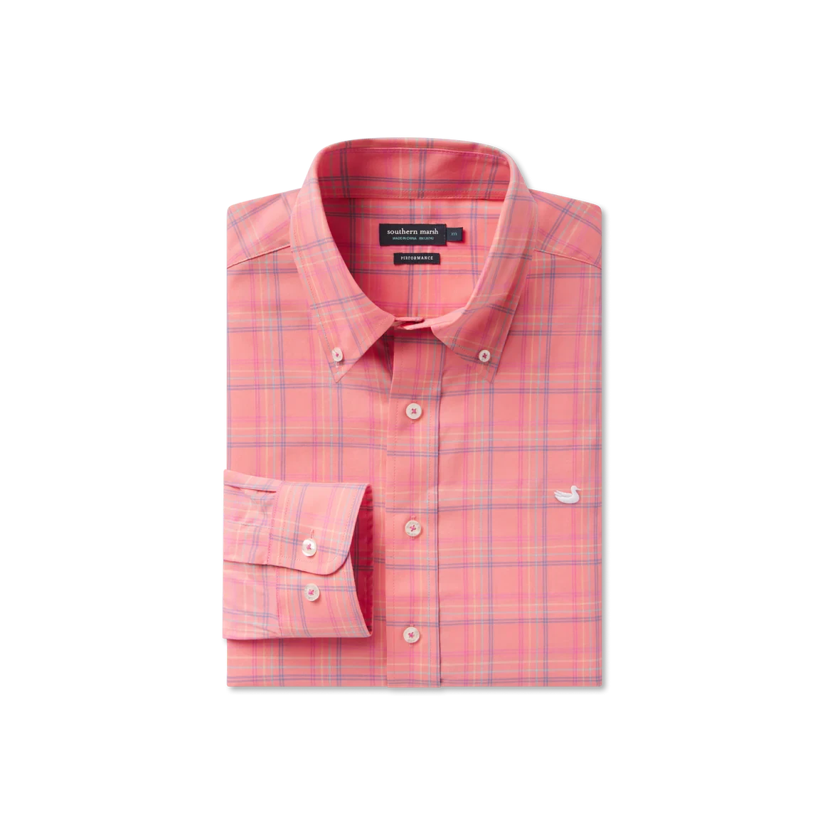 SOUTHERN MARSH COLLECTION Men's Sport Shirt Southern Marsh Chatham Lines Performance Dress Shirt