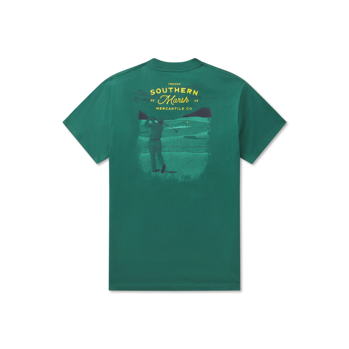 SOUTHERN MARSH COLLECTION Men's Tees CHAMPIONS GREEN / S Southern Marsh Pin High Tee || David's Clothing AAGSCGR