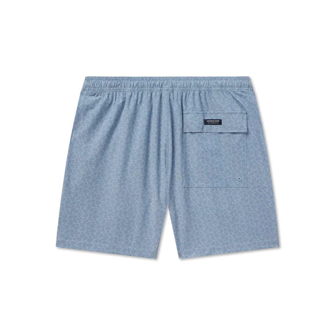 SOUTHERN MARSH COLLECTION Mens Shorts Southern Marsh Harbor Stretch Lined Seawash Trunk - Oysters & Lemons