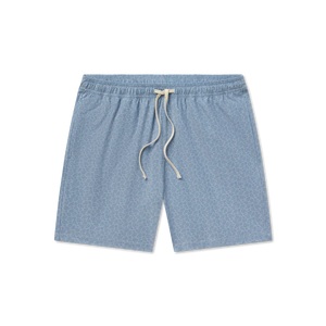 SOUTHERN MARSH COLLECTION Mens Shorts Southern Marsh Harbor Stretch Lined Seawash Trunk - Oysters & Lemons