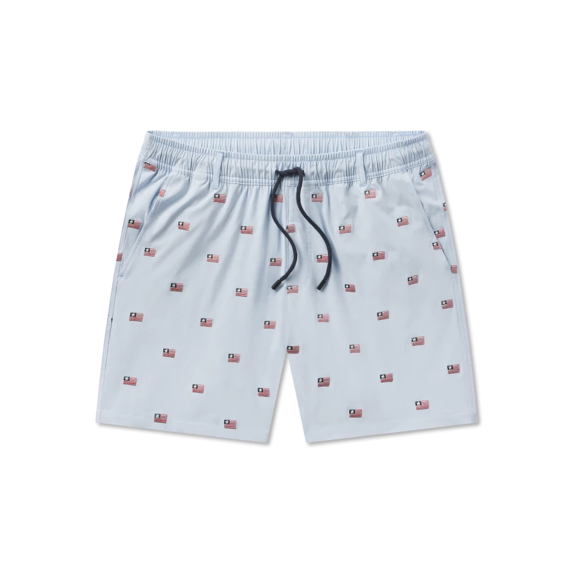 SOUTHERN MARSH COLLECTION Mens Shorts Southern Marsh Southernclassics Swim Trunk - Chambray Flags