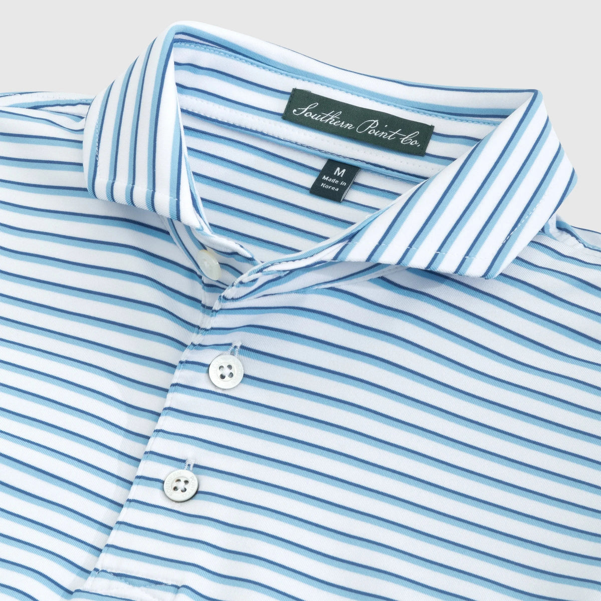 Southern Point Co. Men's Polo Southern Point Coast Stripe Polo || David's Clothing