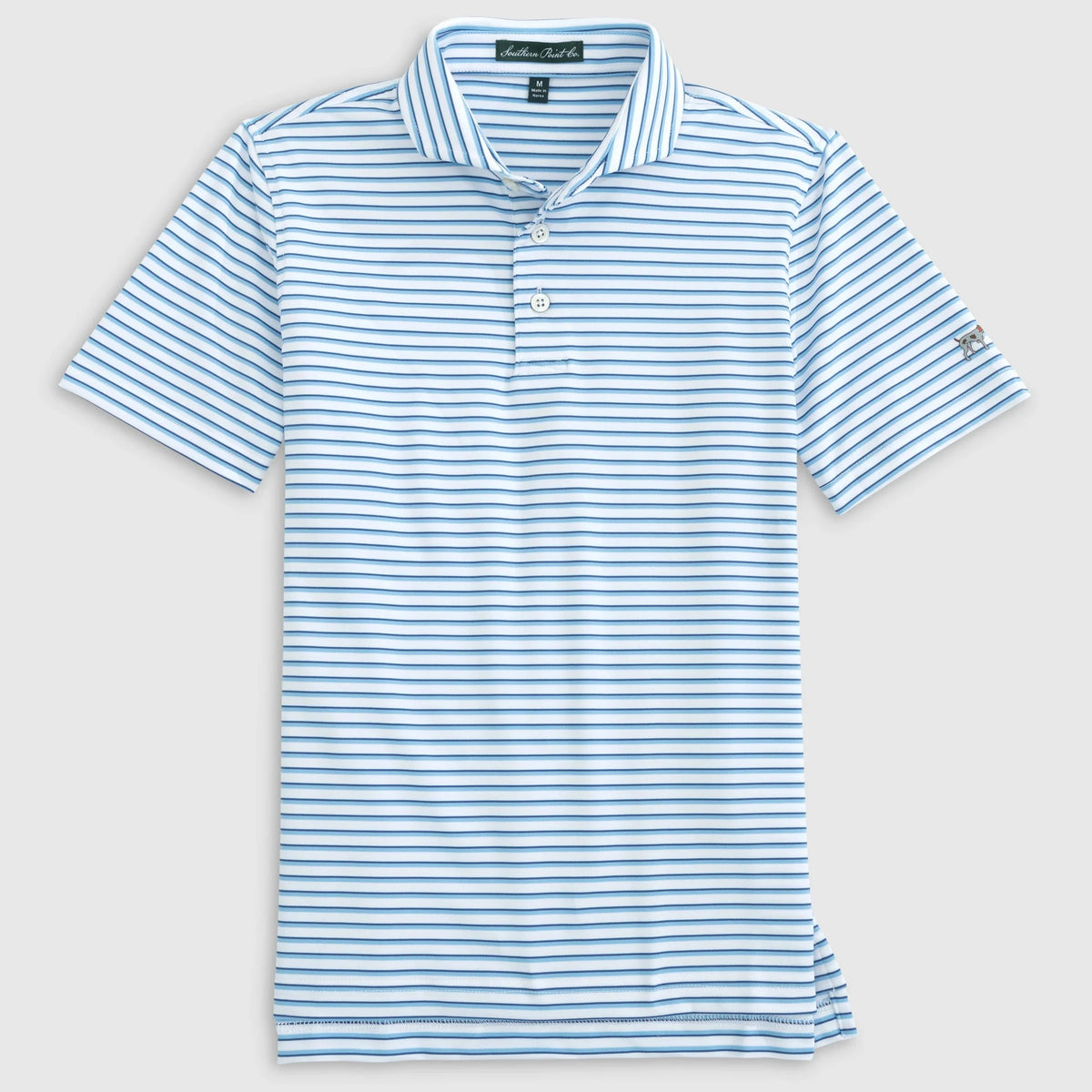 Southern Point Co. Men's Polo Southern Point Coast Stripe Polo || David's Clothing