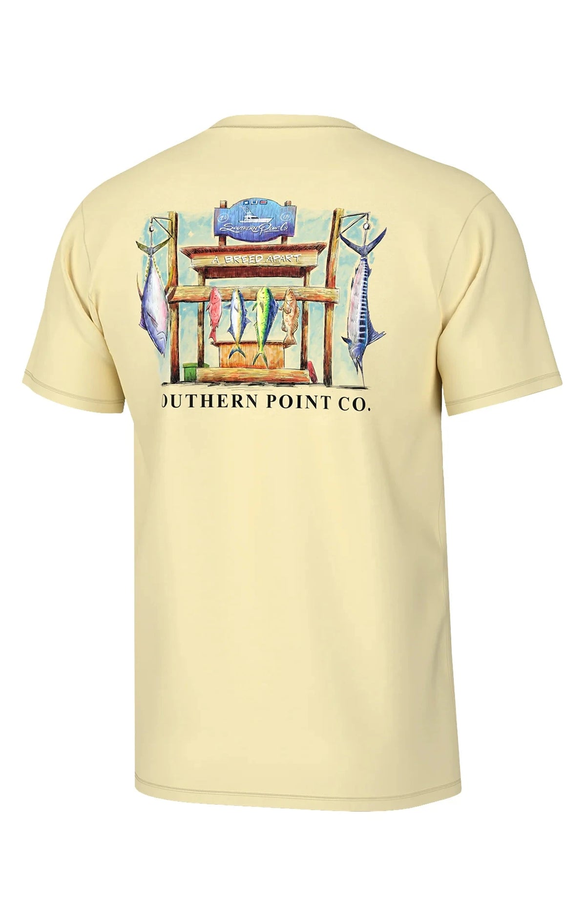 Southern Point Co. Men's Tees Southern Point Fish Tails 25 Short Sleeve Tee || David's Clothing