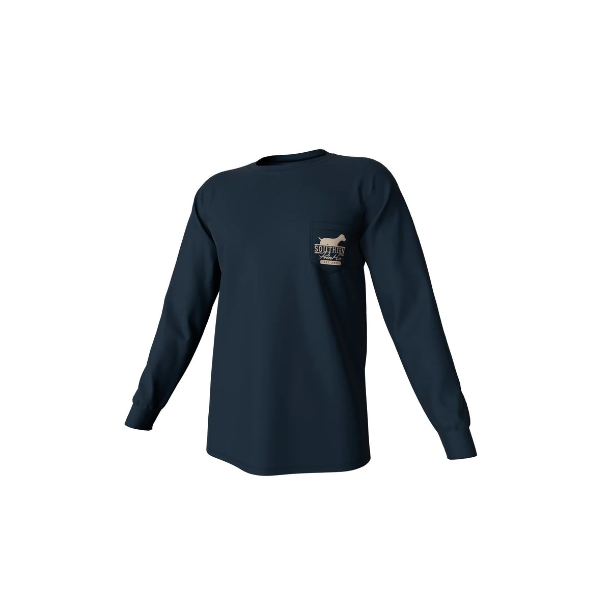 Southern Point Co. Men's Tees Southern Point Silhouette Shield Long Sleeve Pocket Tee