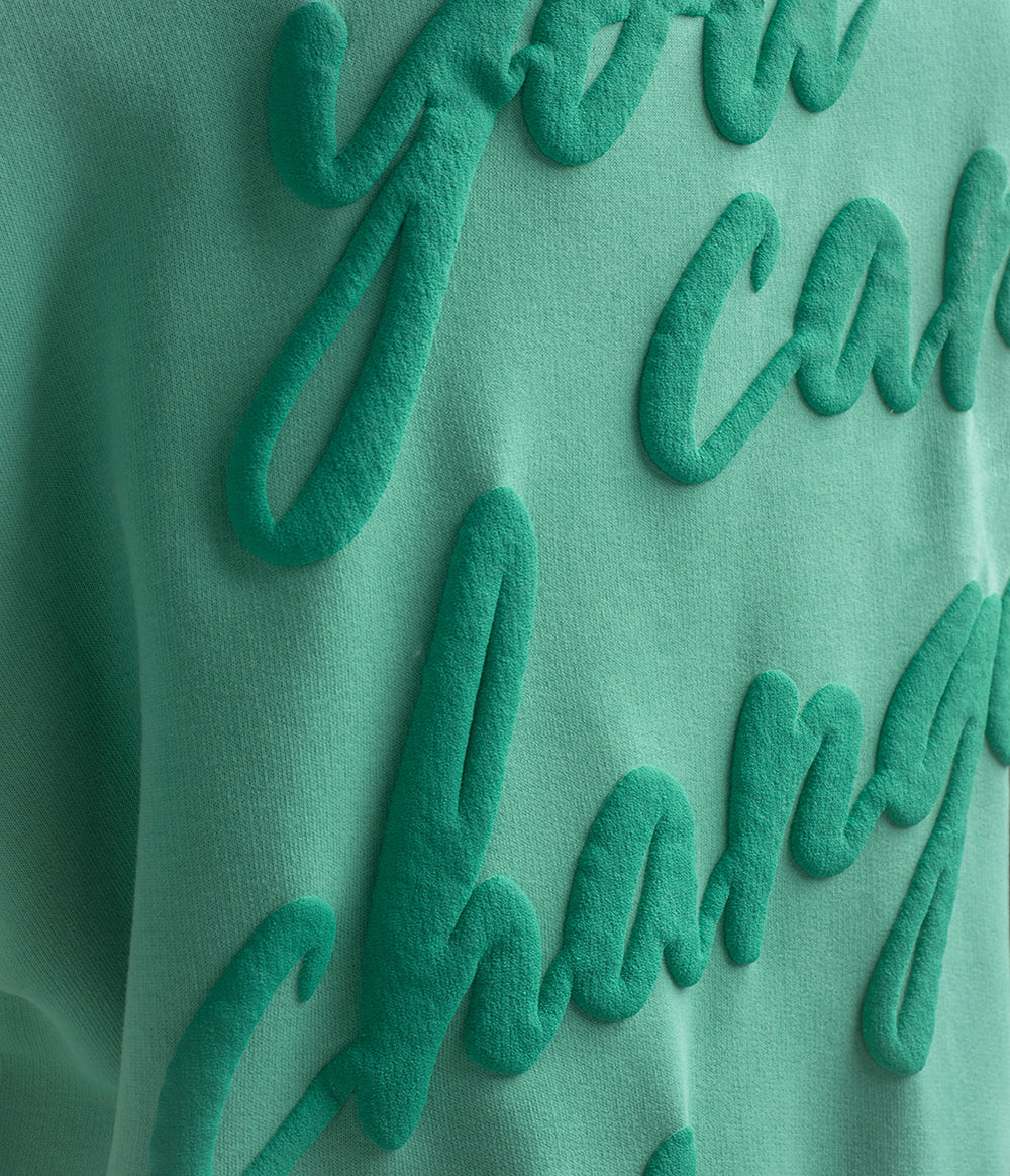 SOUTHERN SHIRT CO. Women's Sweatshirt Southern Shirt Happy Thoughts Puff Print Sweatshirt - Aloe