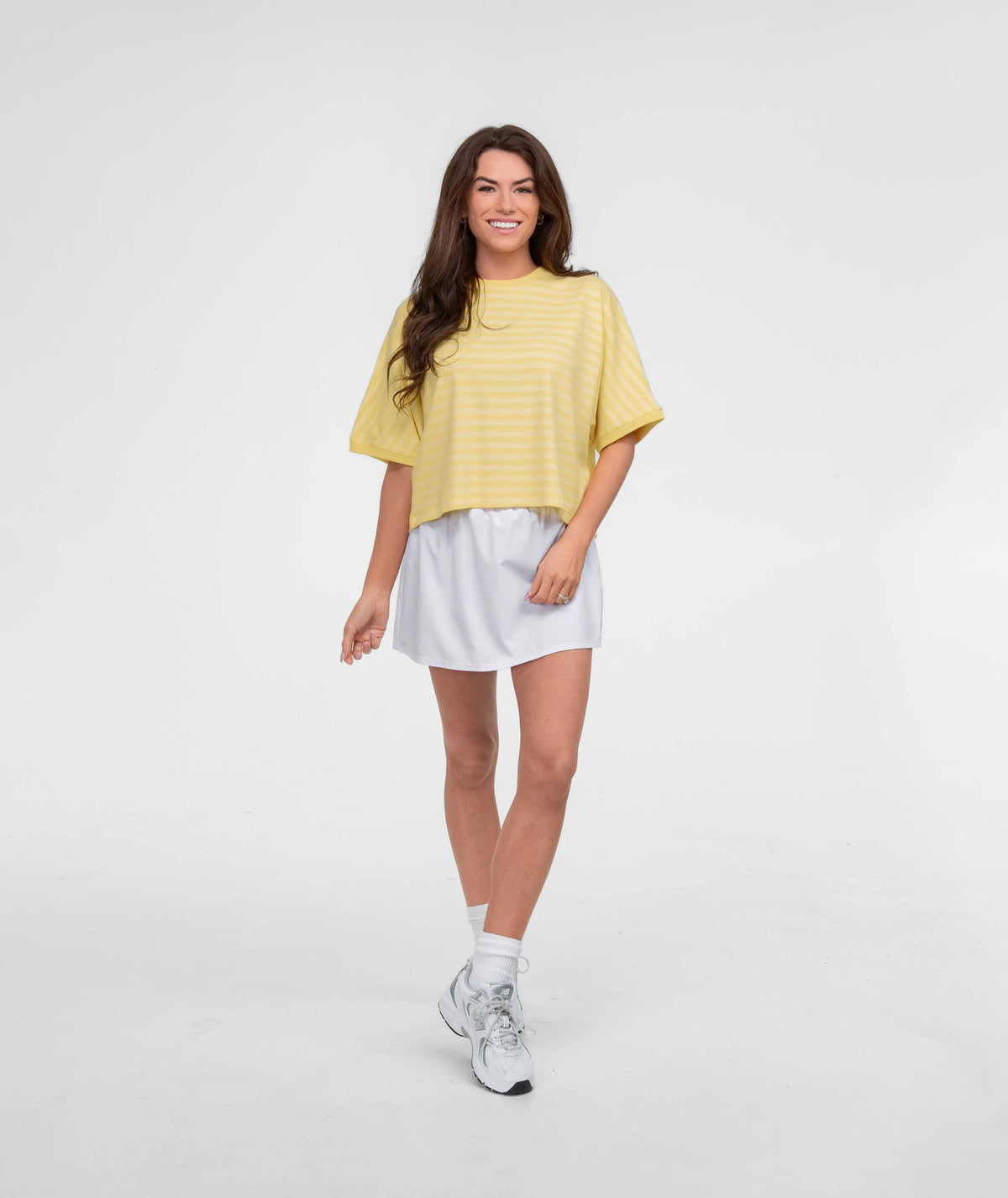 SOUTHERN SHIRT CO. Women's Top LEMON DROP / XS Southern Shirt On The Line SS Top 2J101-1818