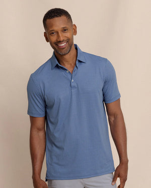 SOUTHERN TIDE Men's Polo OCEAN CHANNEL / S Southern Tide Driver Coastal Geo Printed Polo 107231756