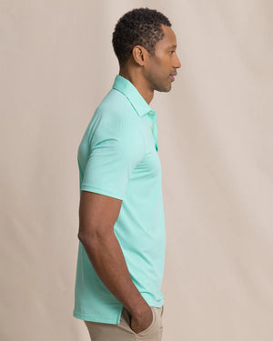SOUTHERN TIDE Men's Polo Southern Tide Coastal Breeze Heather Performance Polo