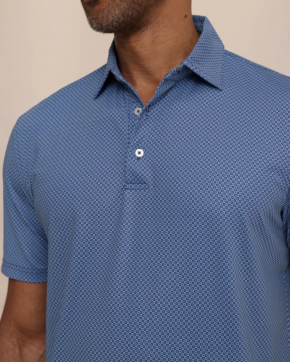 SOUTHERN TIDE Men's Polo OCEAN CHANNEL / S Southern Tide Driver Coastal Geo Printed Polo 107231756