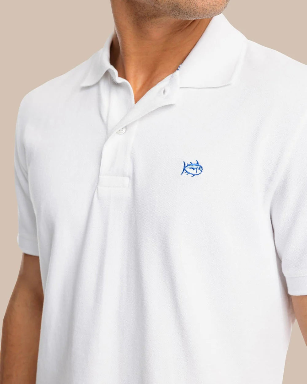 SOUTHERN TIDE Men's Polo CLASSIC WHITE / M Southern Tide Skipjack Polo Shirt || David's Clothing 89001760