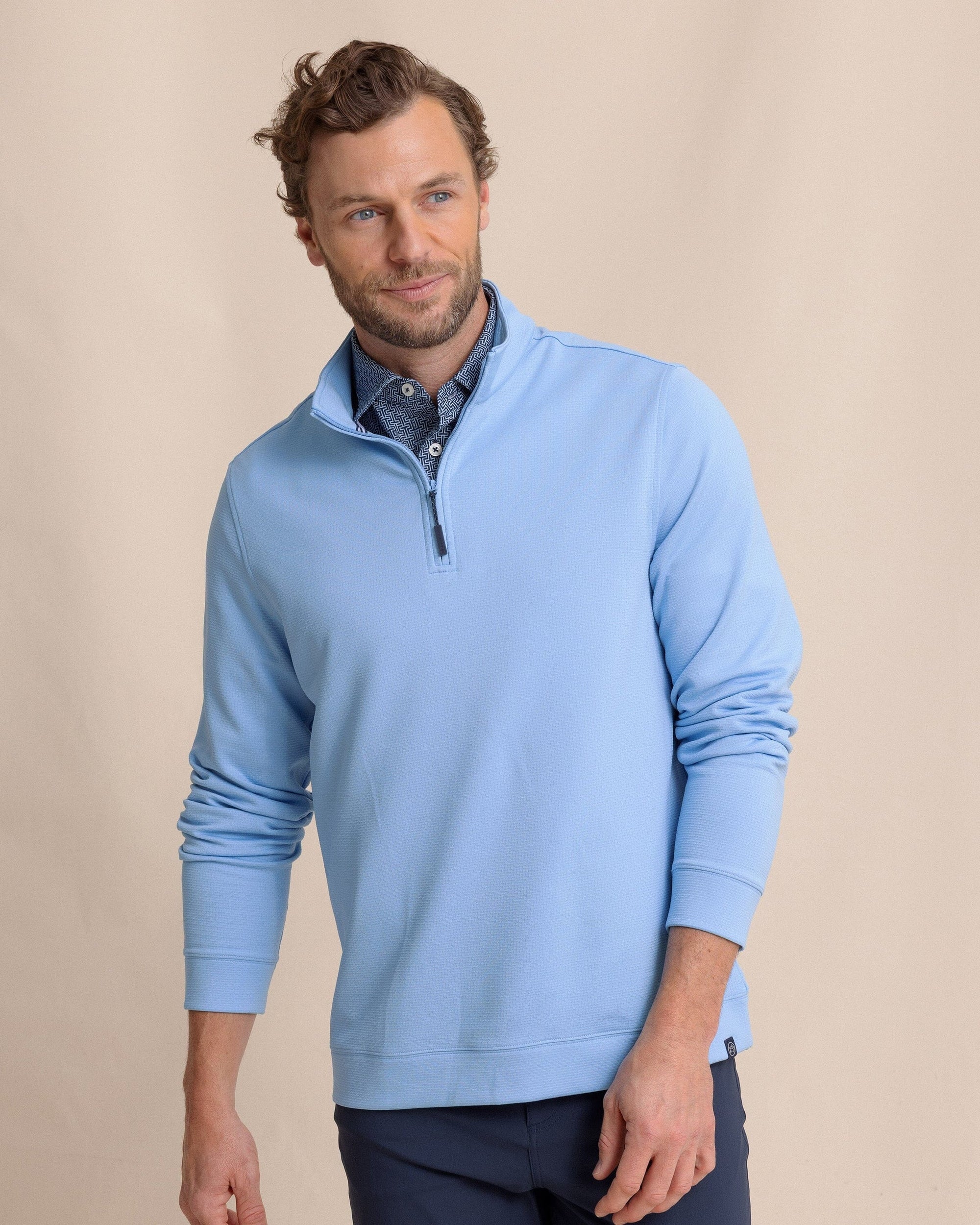 SOUTHERN TIDE Men's Pullovers Southern Tide Schooner Quarter Zip