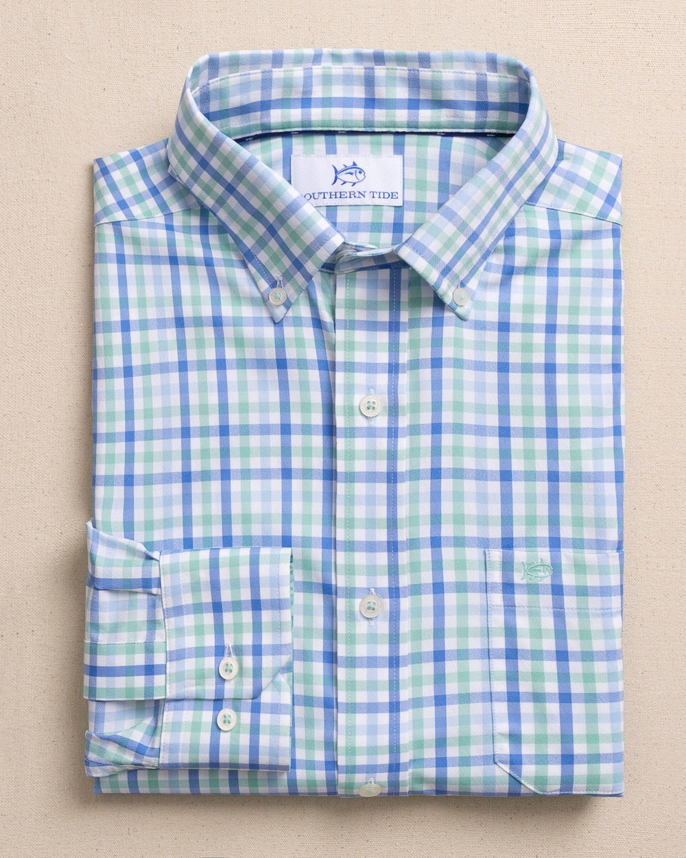 SOUTHERN TIDE Men's Sport Shirt ISLAND PINK / S Southern Tide Palm Valley Coastal Breeze Sport Shirt 122292618
