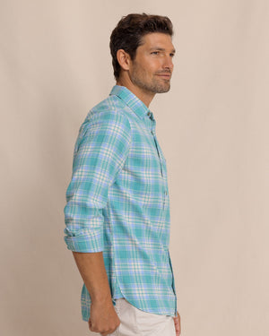 SOUTHERN TIDE Men's Sport Shirt Southern Tide Ashborough Plaid Brushed Twill Sport Shirt