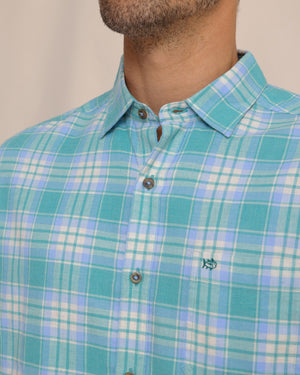 SOUTHERN TIDE Men's Sport Shirt Southern Tide Ashborough Plaid Brushed Twill Sport Shirt