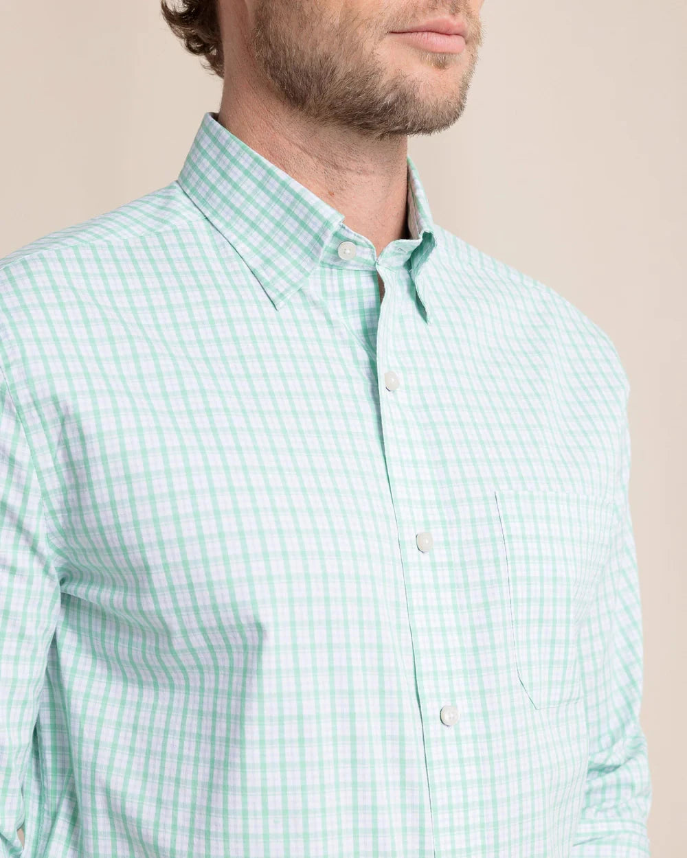 SOUTHERN TIDE Men's Sport Shirt Southern Tide Charleston Broad Creek Plaid Long Sleeve Sport Shirt || David's Clothing